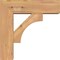 Ekena Millwork Westlake Block Smooth Bracket w/ Offset Brace, Western Red Cedar, 5 1/2"W x 16"D x 16"H BKT0604X16X16WTL05SWR - alternate 4